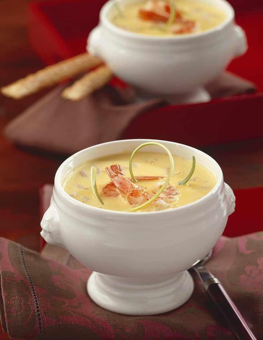 Exotic shrimp soup