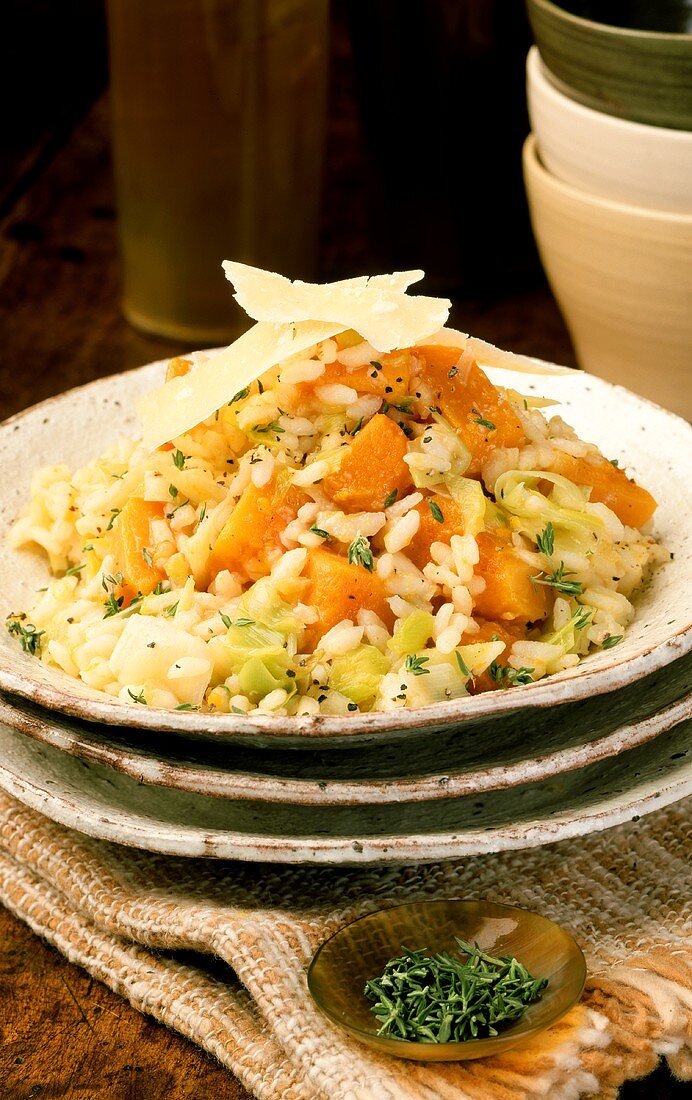 Pumpkin risotto with Parmesan