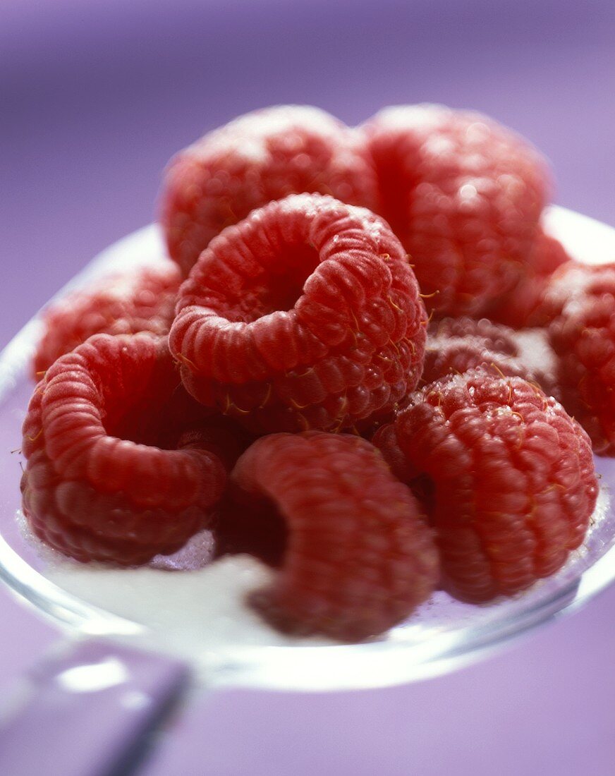 Sugared raspberries