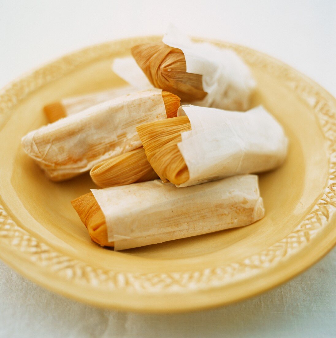 Tamales (Gefüllte Maisblätter, beliebt in ganz Südamerika)
