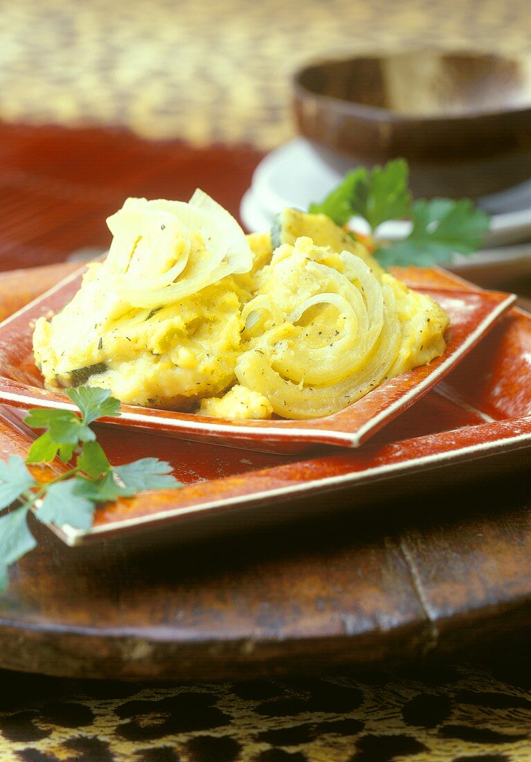 Polenta mit Sellerie und Fenchel