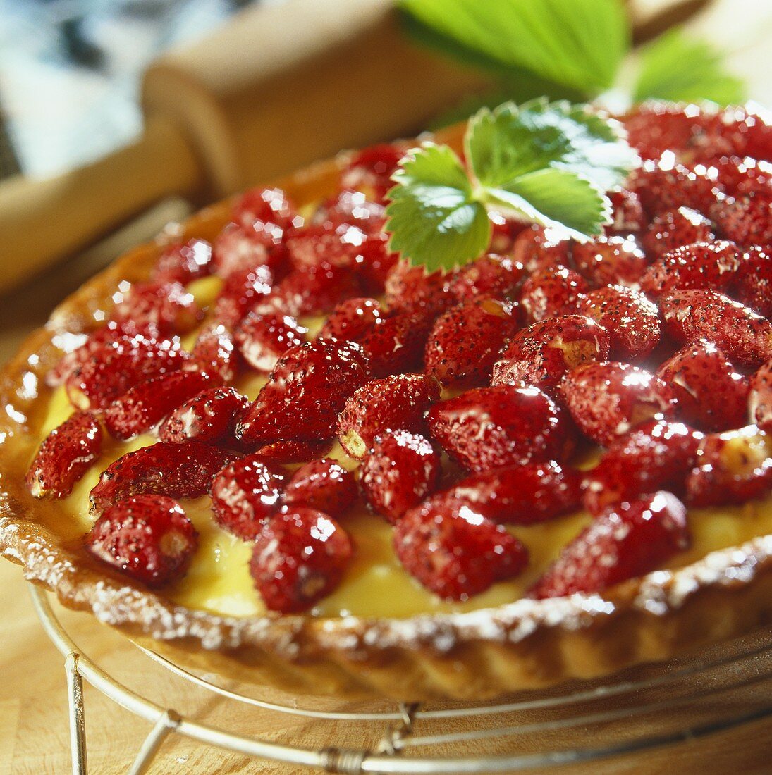 Walderdbeer-Tarte mit Vanillecreme