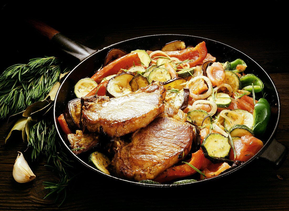 Cutlets with Ratatouille