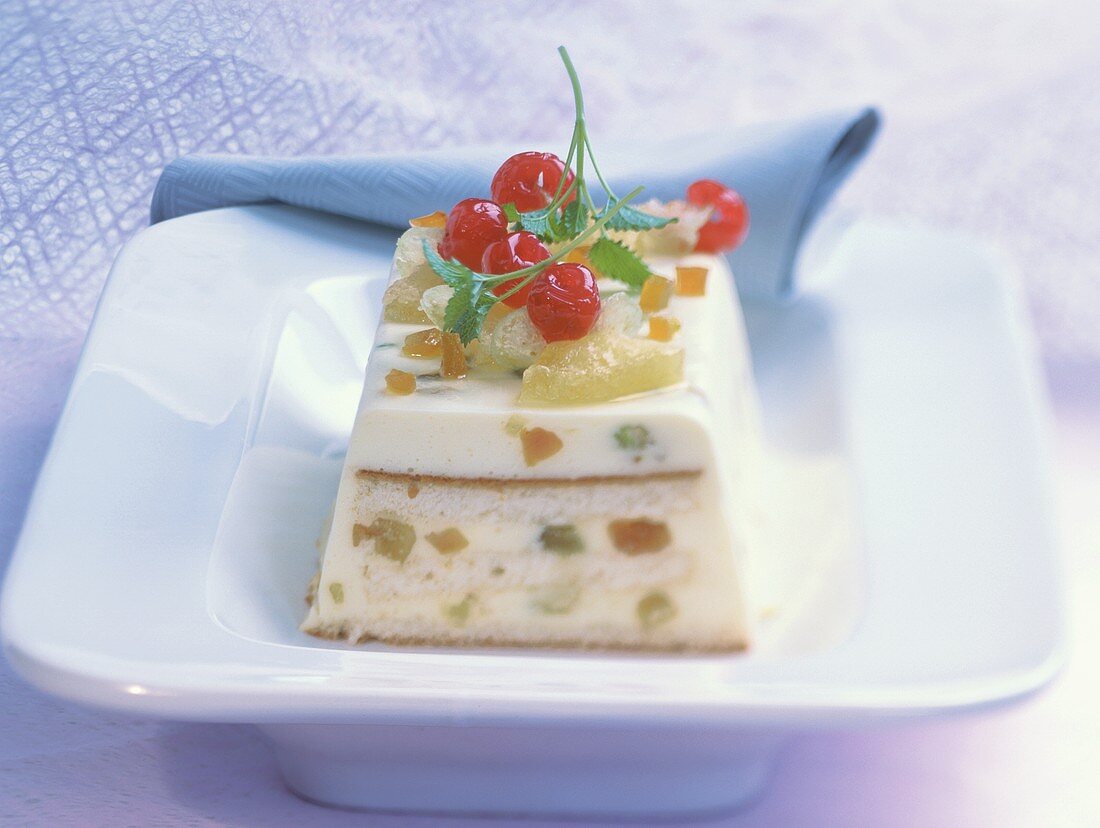 Zuppa inglese (Cream dessert with candied fruits)