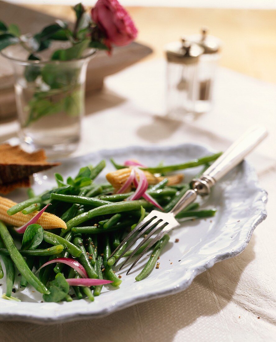 Grüner Bohnensalat