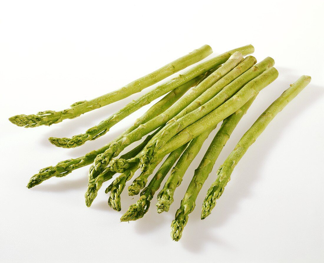 Freshly washed green Thai asparagus