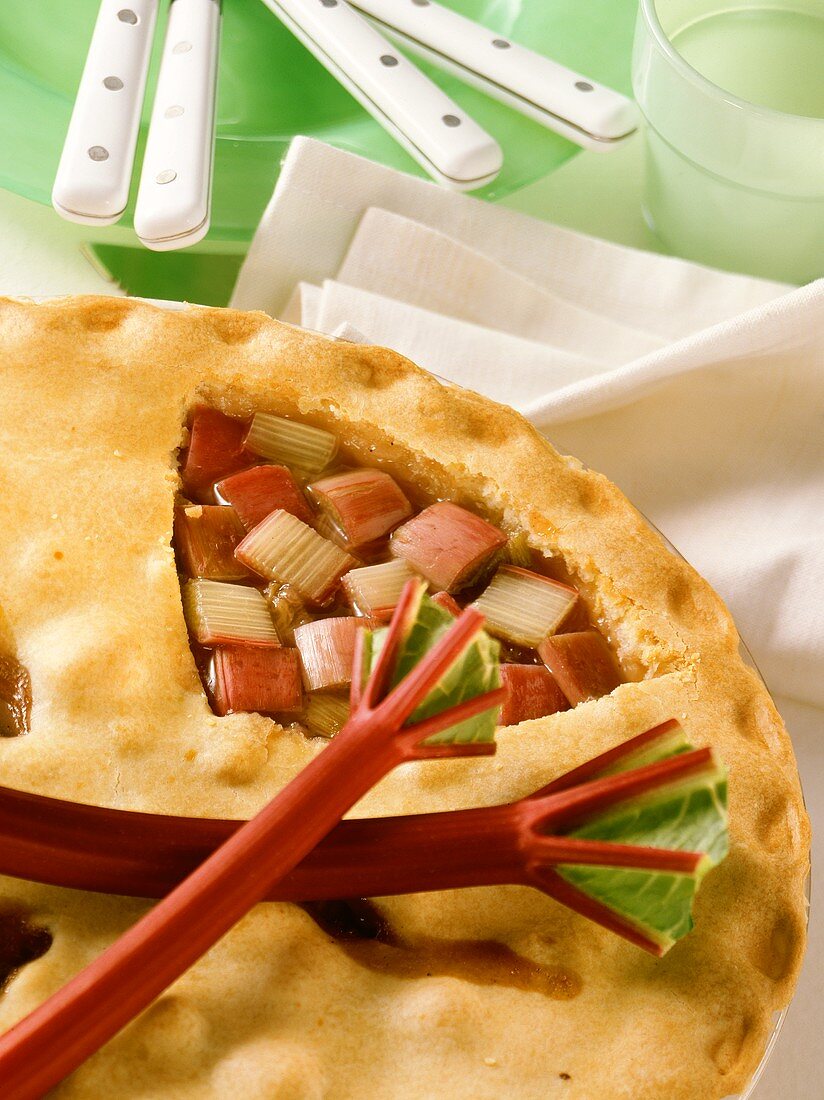 Rhubarb pie for diabetics