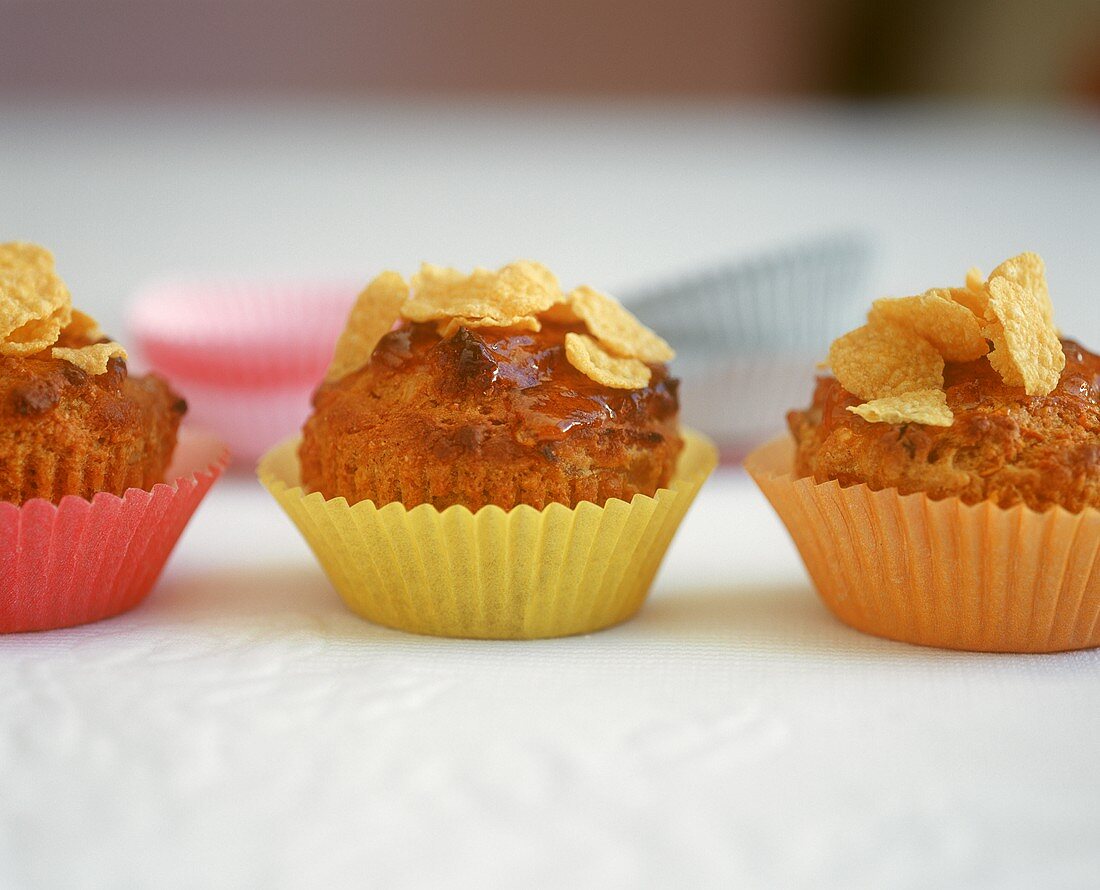 Muffins with cornflakes