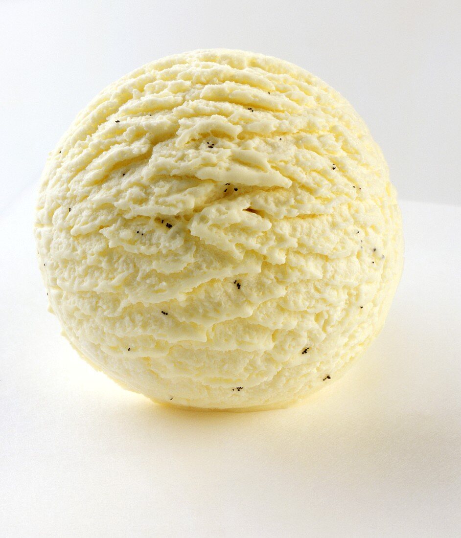 A scoop of vanilla ice cream