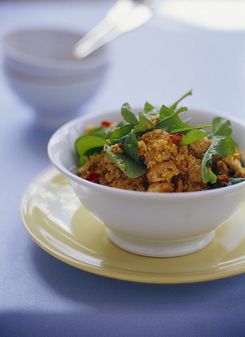 Couscous salad with chicken