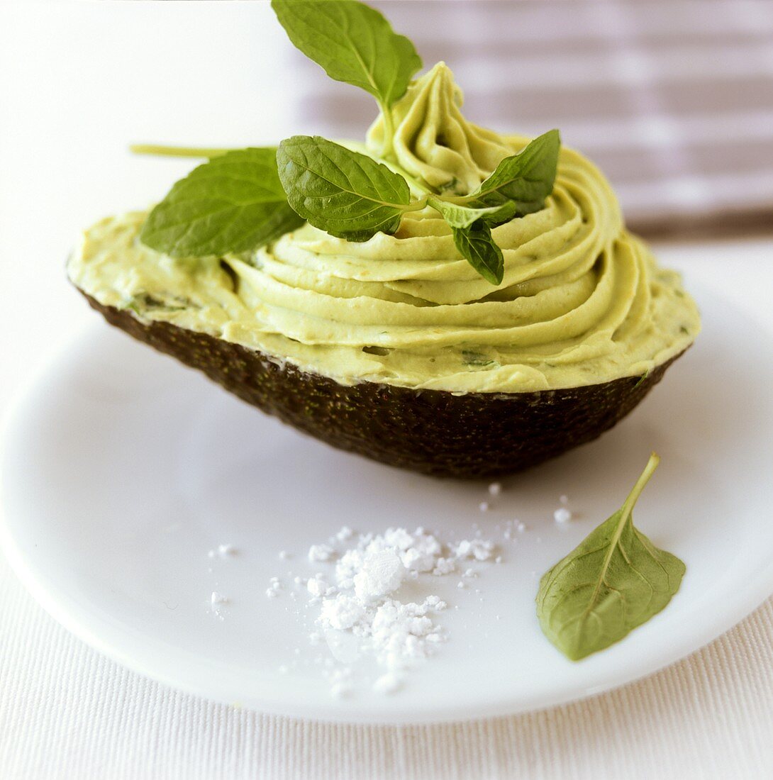 Minted avocado mousse