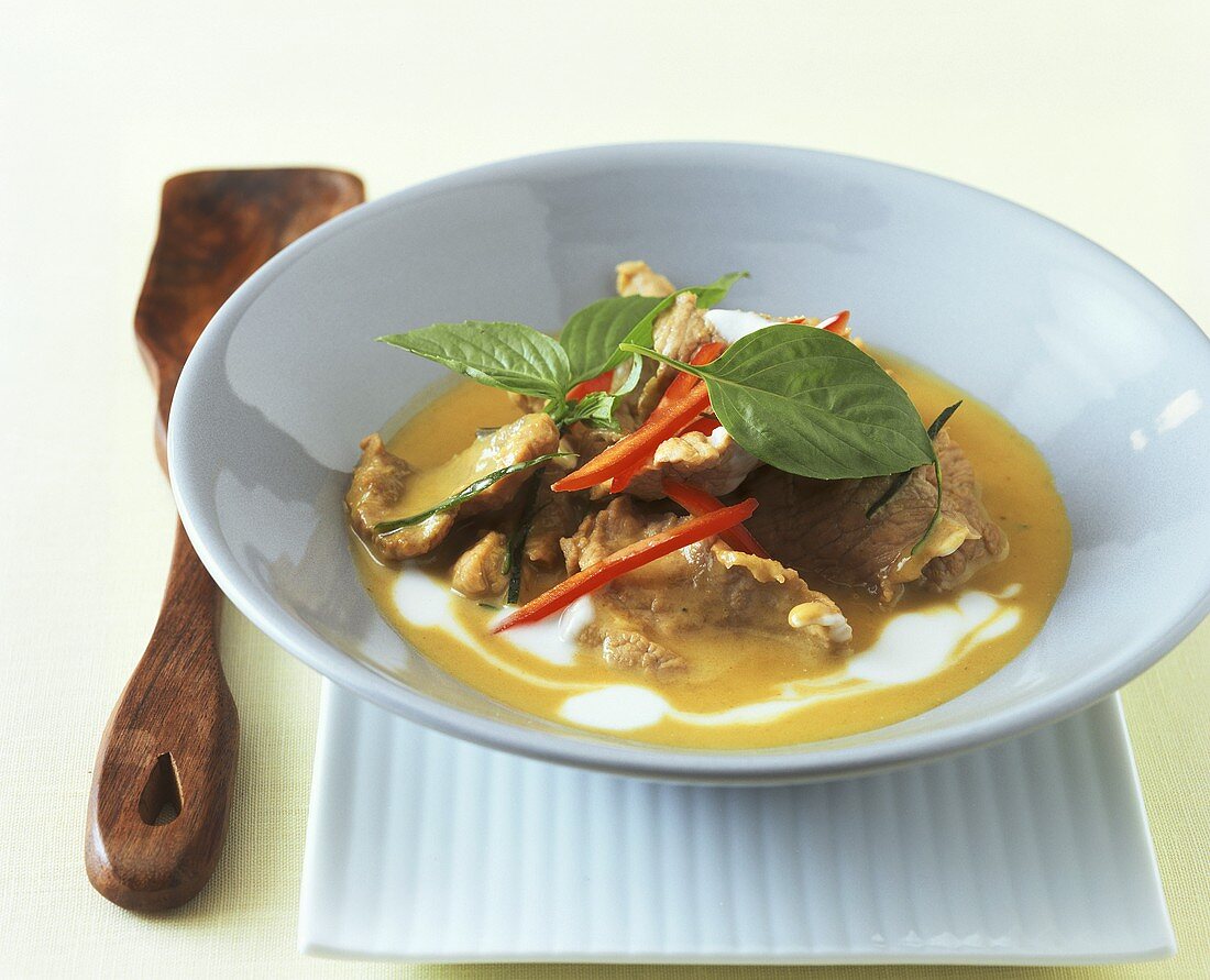 Pork with Thai basil