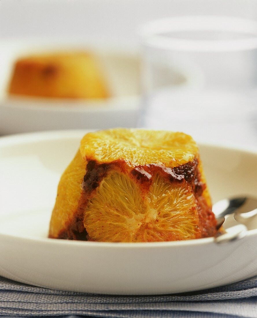 Schokoladen-Orangen-Pudding