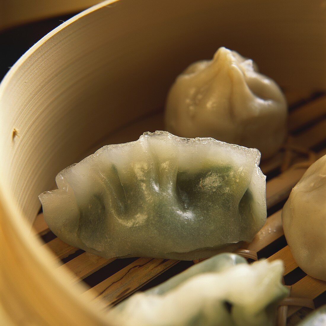 Assorted Dim Sum in bamboo steamer