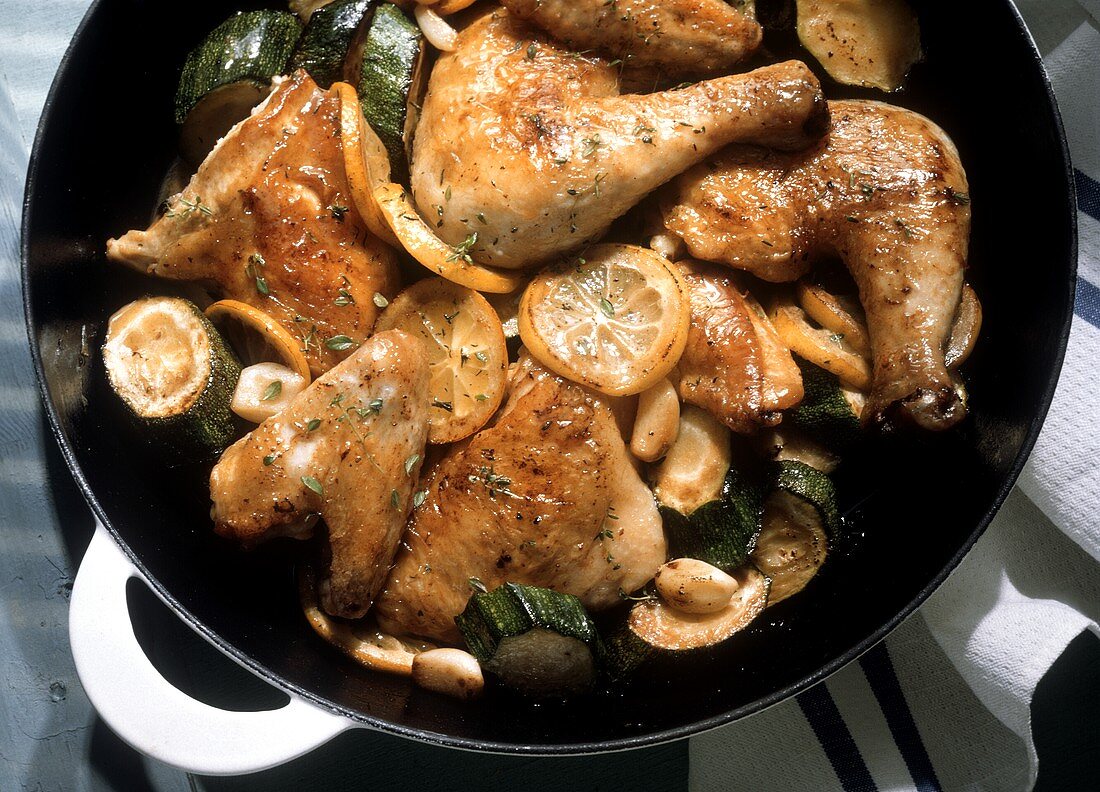 Lemon Chicken with Zucchini