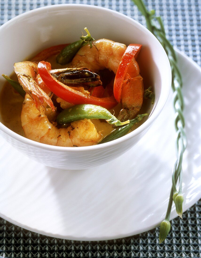 Curried shrimp stew