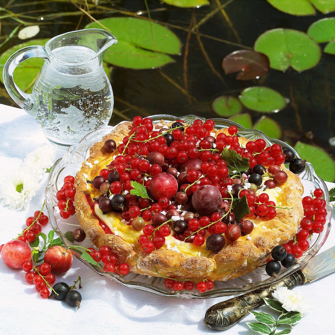 Summer fruit tart