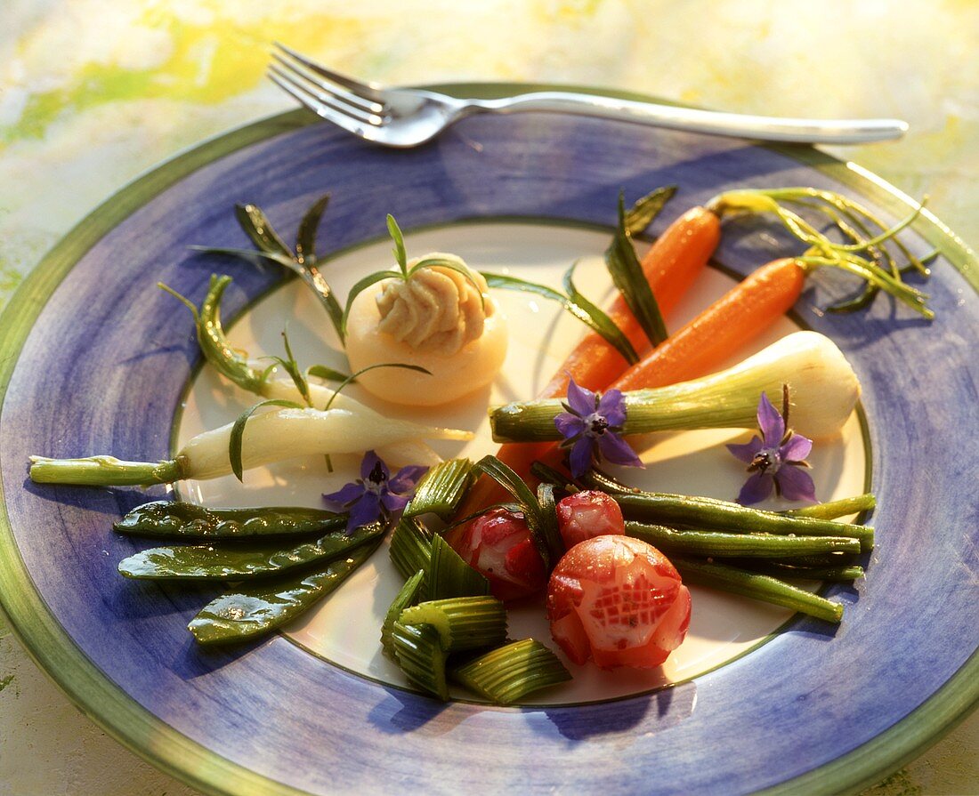 Plate of vegetables