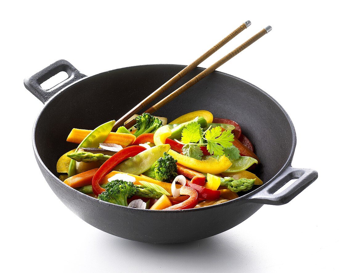 Wok mit Gemüse