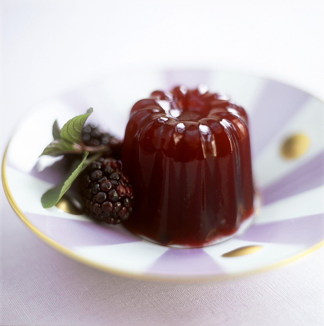 Turned-out blackberry jelly