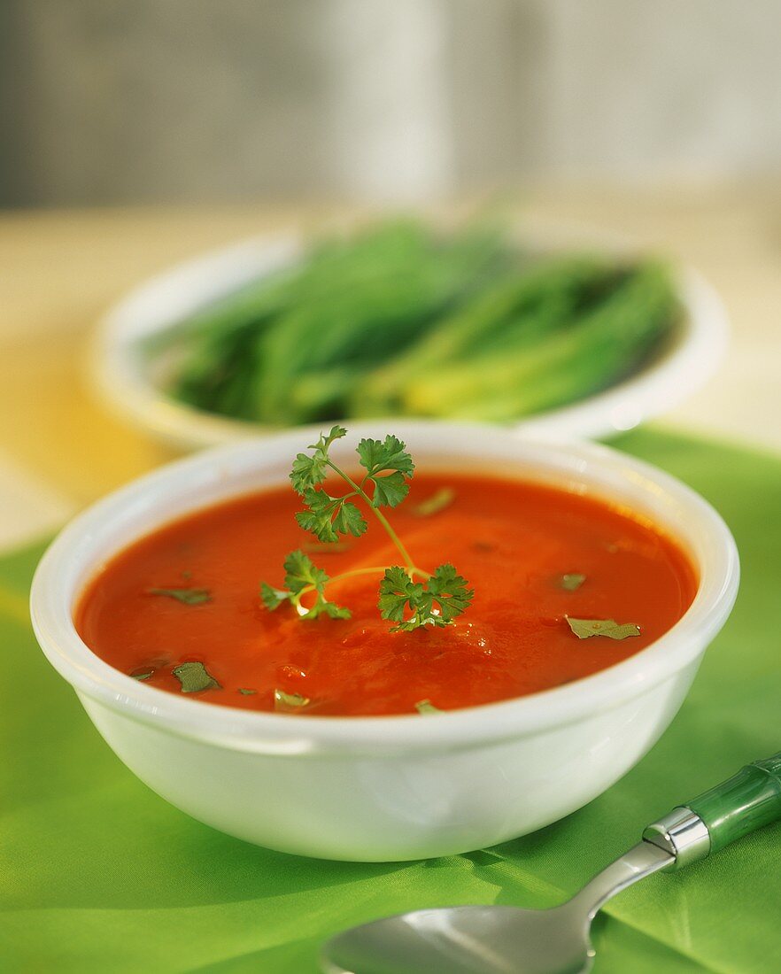 Tomatencremesuppe bzw. -sauce