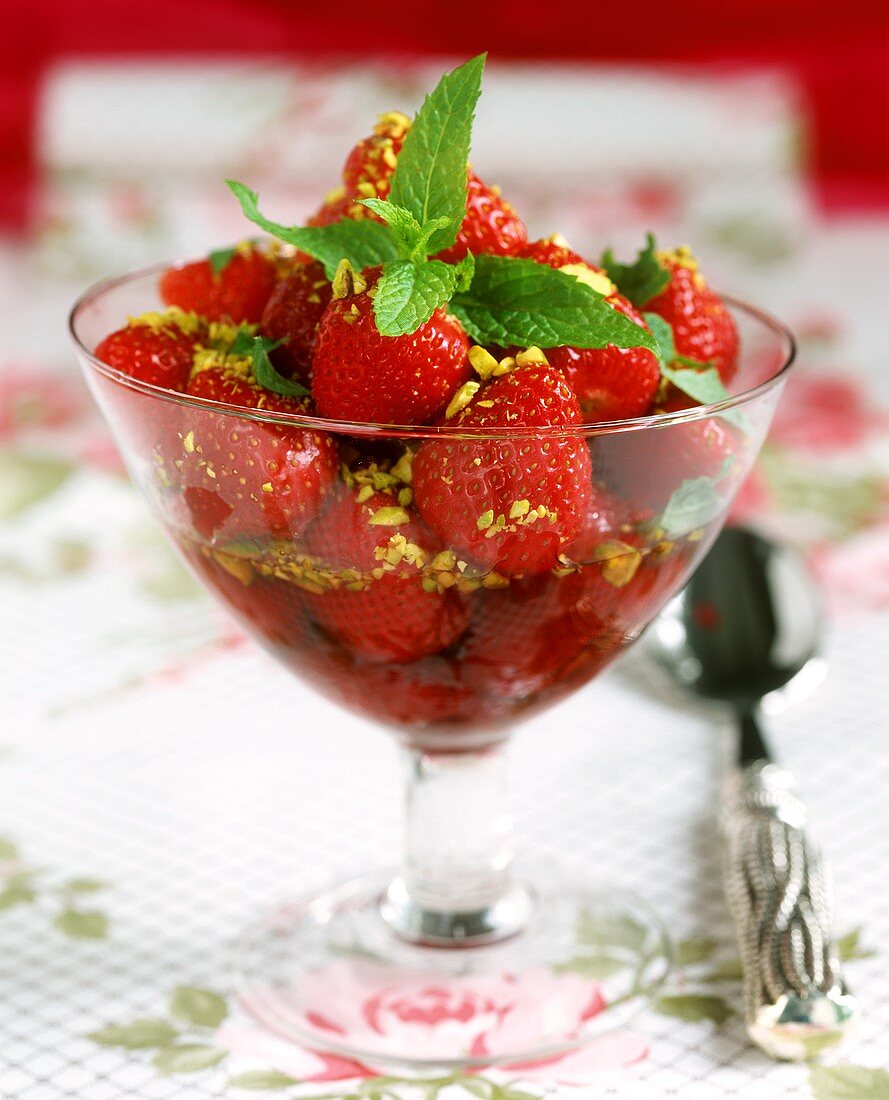 Marinated strawberries