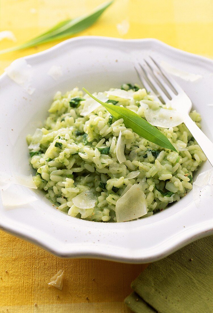 Risotto verde (ramsons risotto), Lombardy, Italy