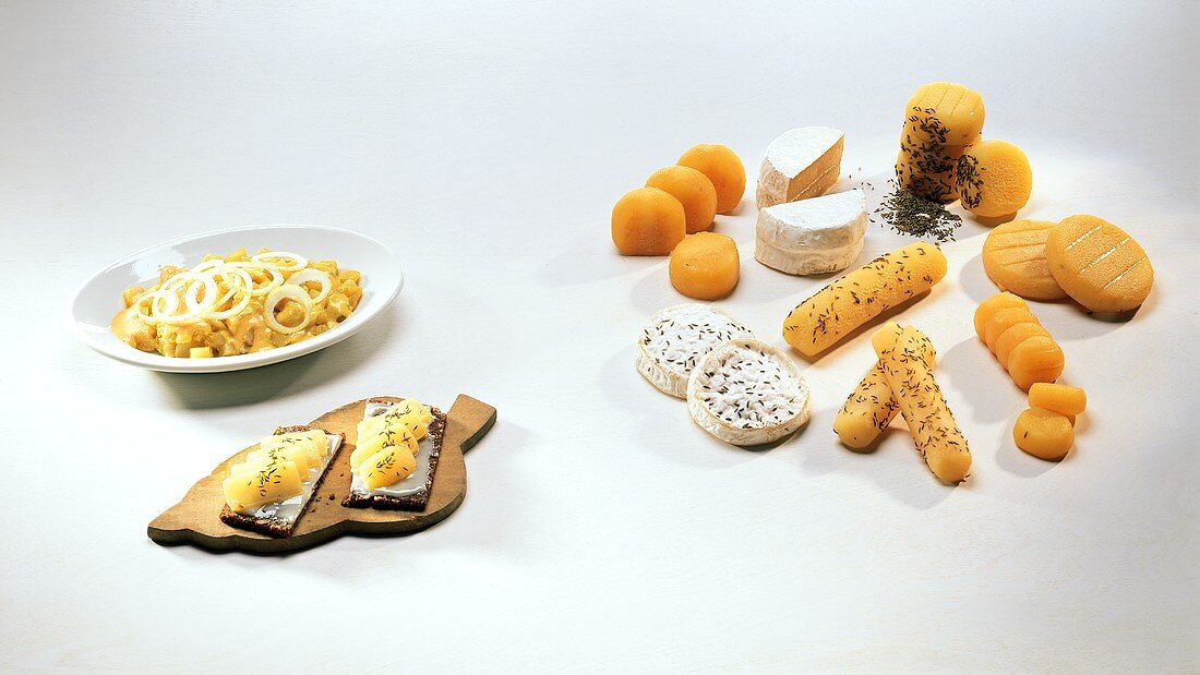 Harzer Käse: auf Brot, mit Zwiebeln und als Warenkunde