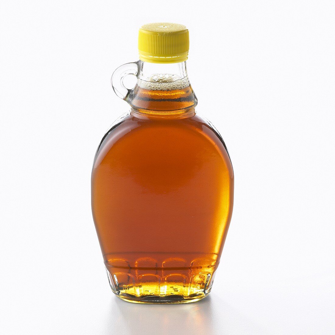 A bottle of maple syrup