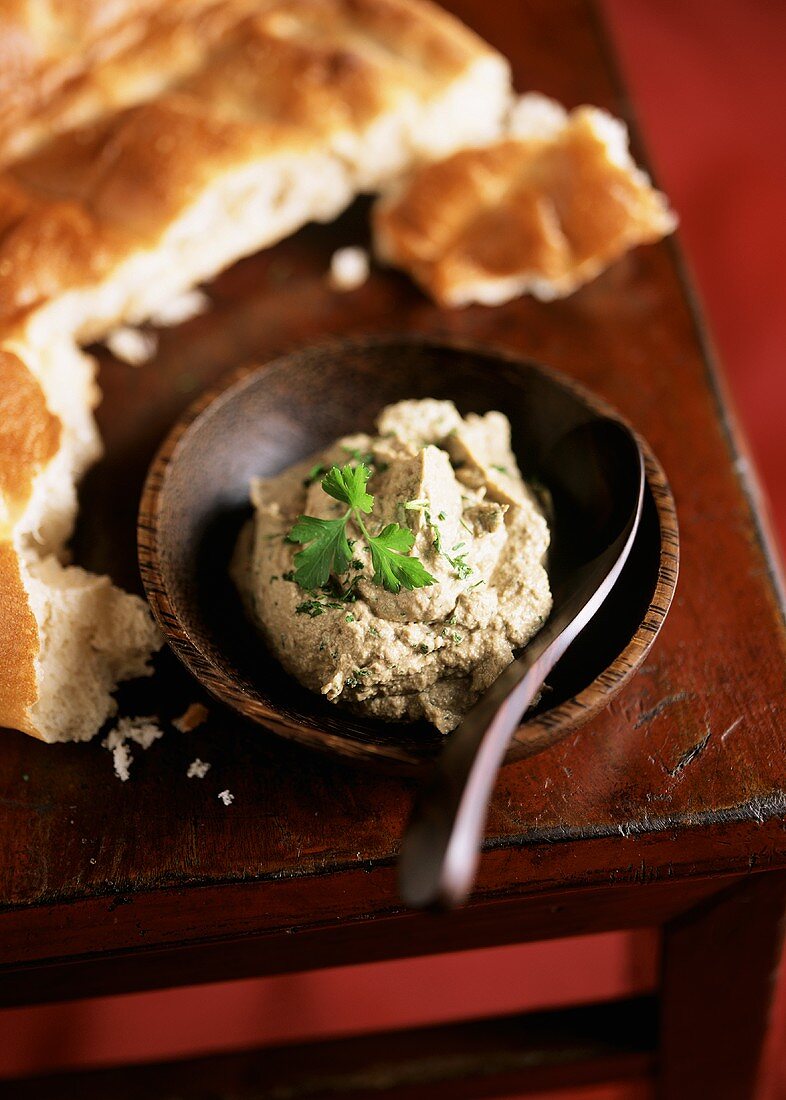 Baba ganoush (aubergine paste, North Africa)