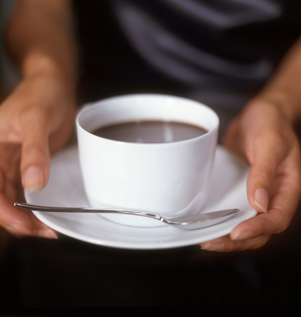 Schoko-Kaffee-Creme in einer Tasse