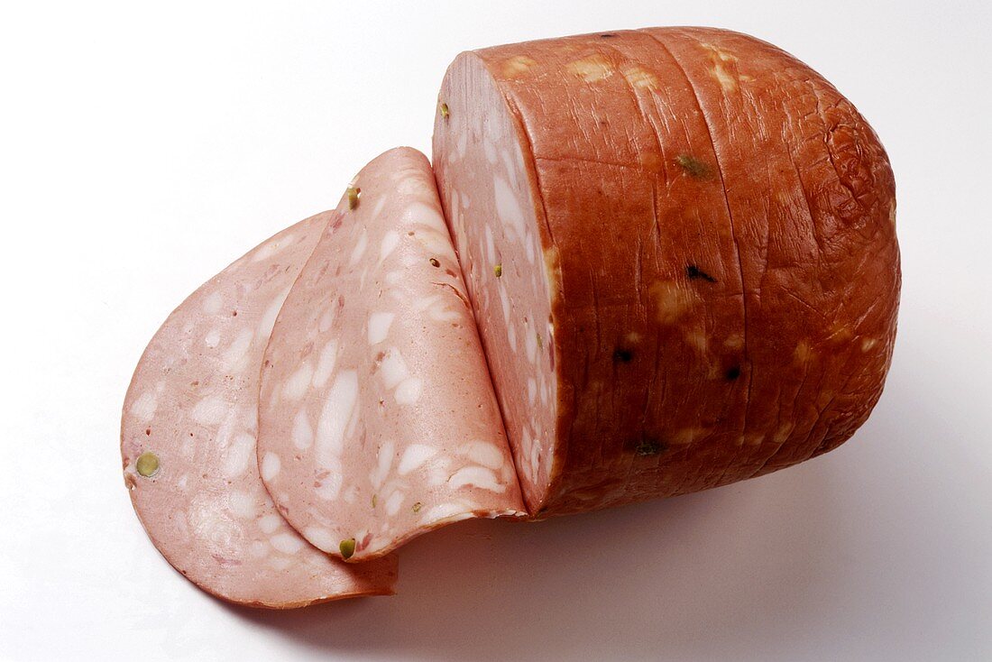 Mortadella (Wurstspezialität vom Schwein), Bologna, Italien