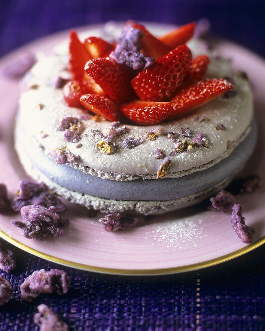 Macarons à la violette de Toulouse (Veilchenmakronen)