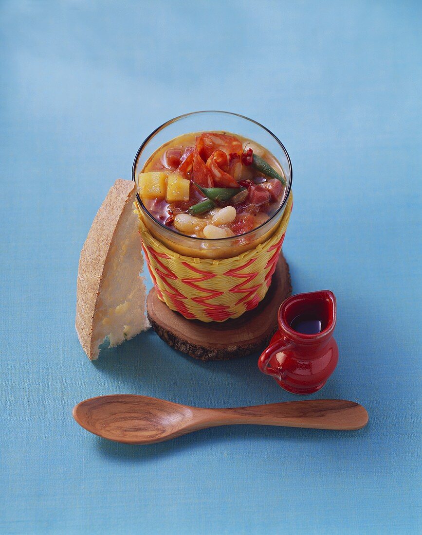Bean stew in glass (Menorca, Spain)