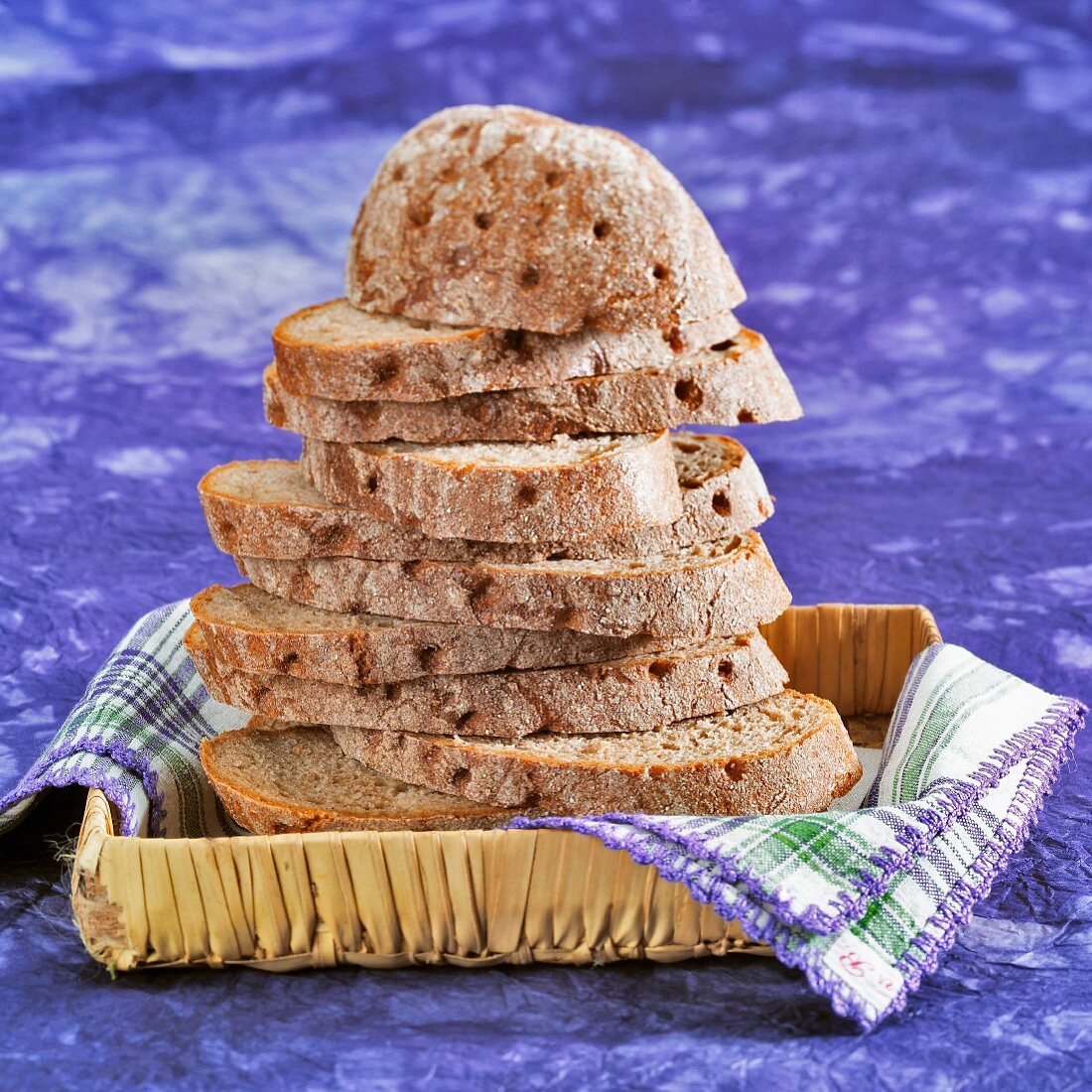 Rye bread, sliced