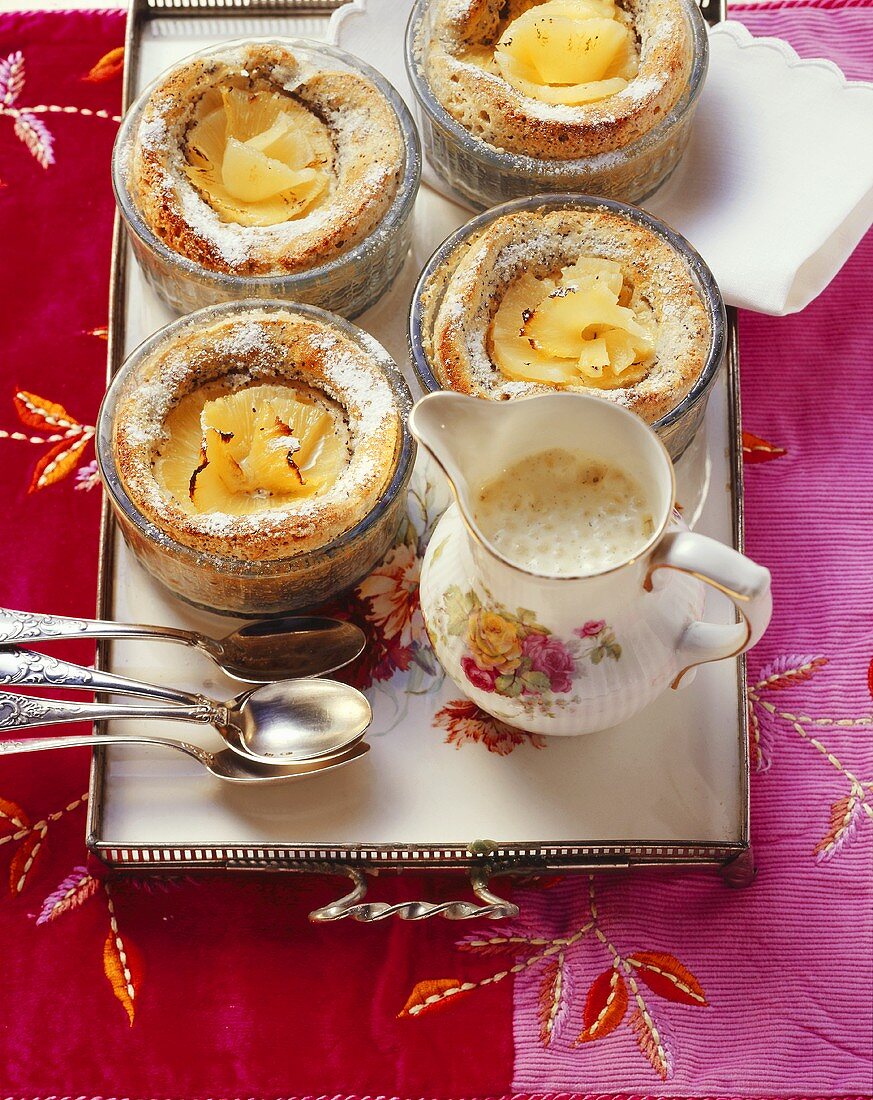 Pineapple soufflé