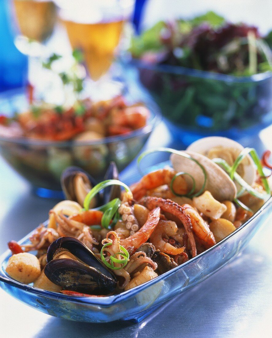 Insalata di frutti di mare (Seafood salad, Italy)