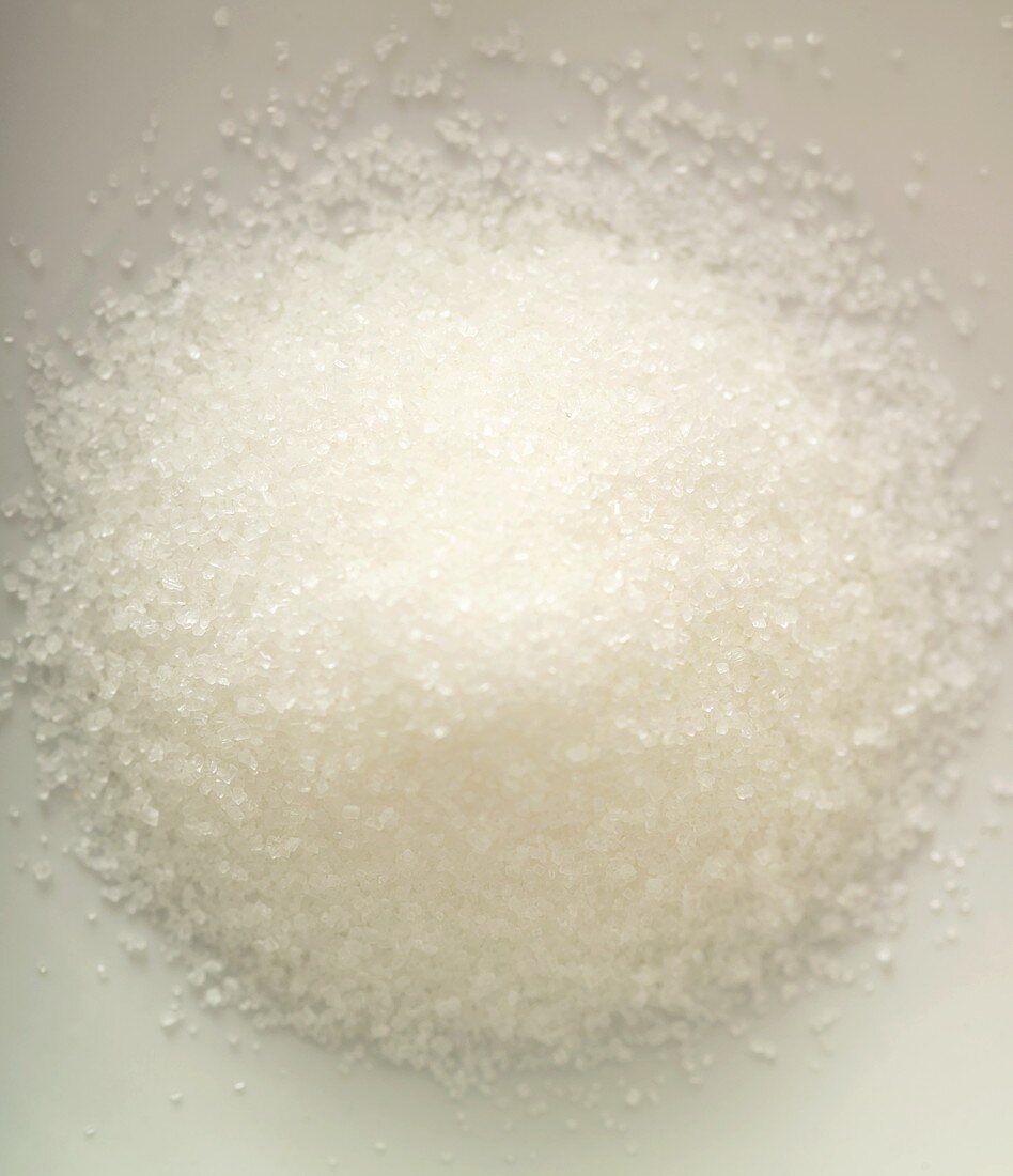 A heap of white sugar