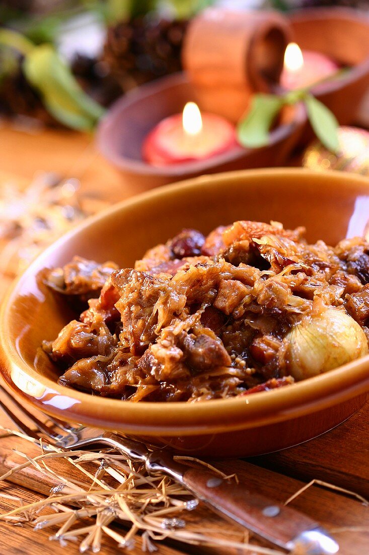 Bigos (meat and cabbage stew, Poland)