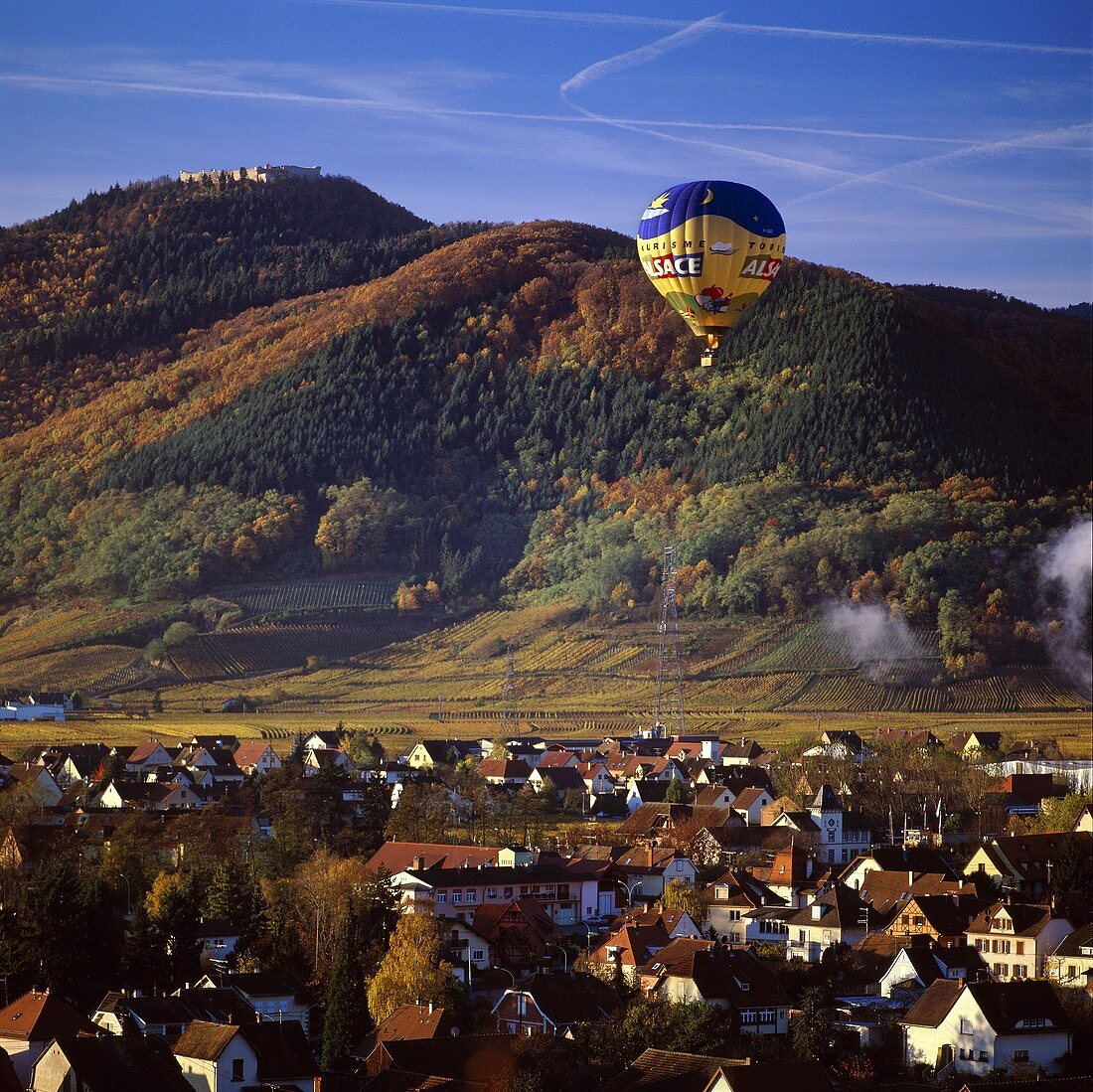 Turckheim von oben, Alsace, Frankreich