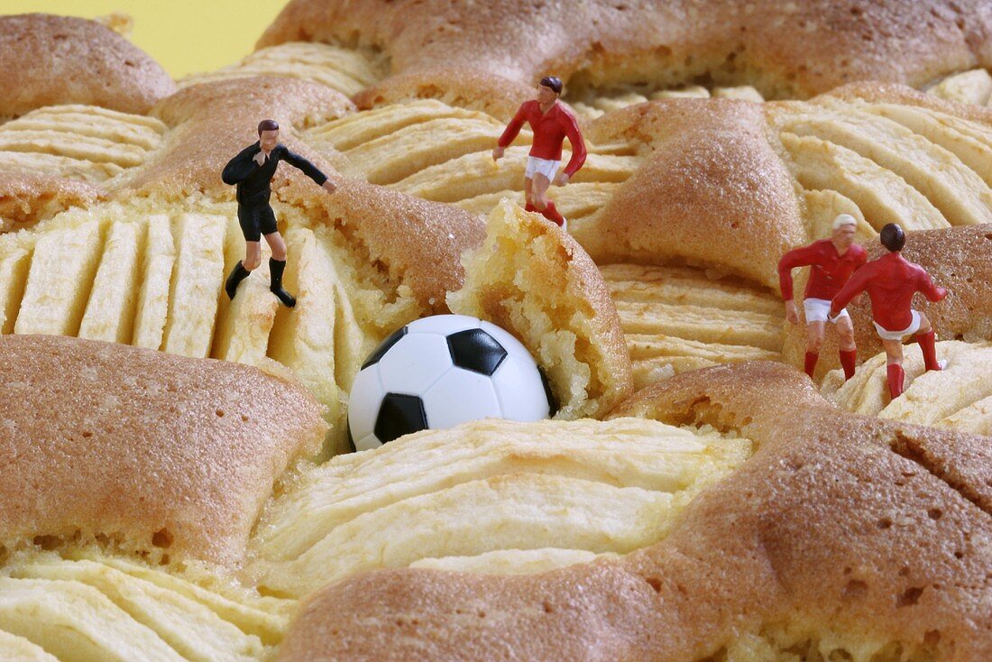 Ball lost - in apple cake