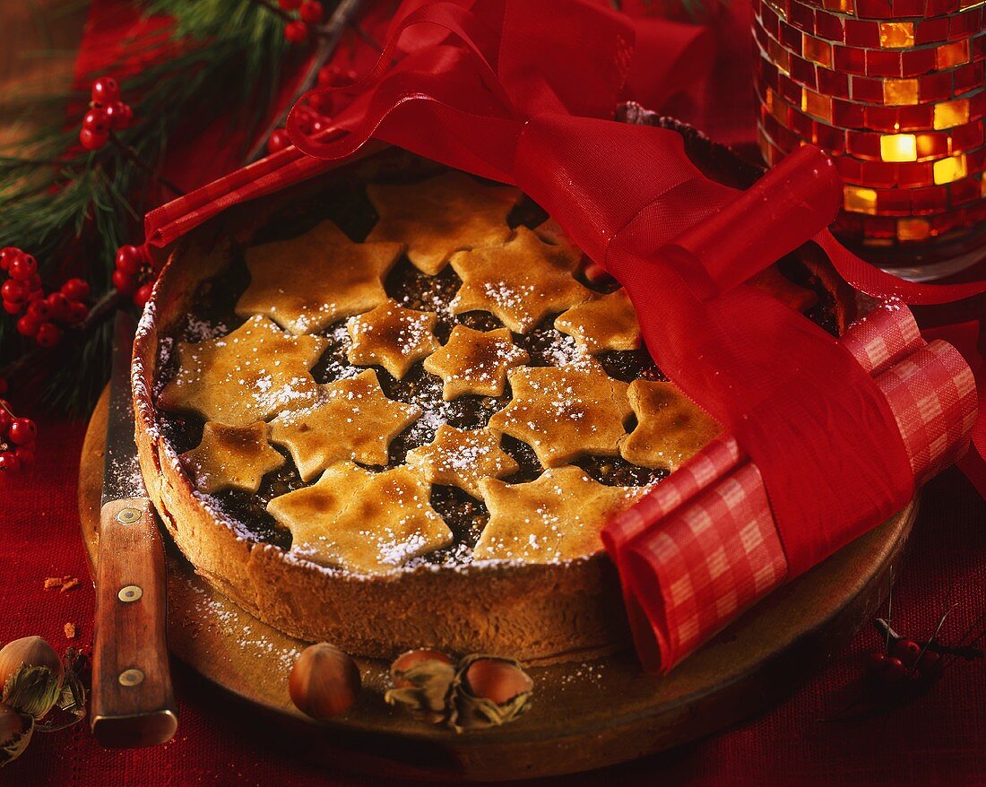 Fruit and nut cake for Christmas