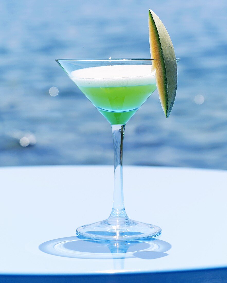 ‘Le Vert’ (Gin with melon- and peach liqueur)