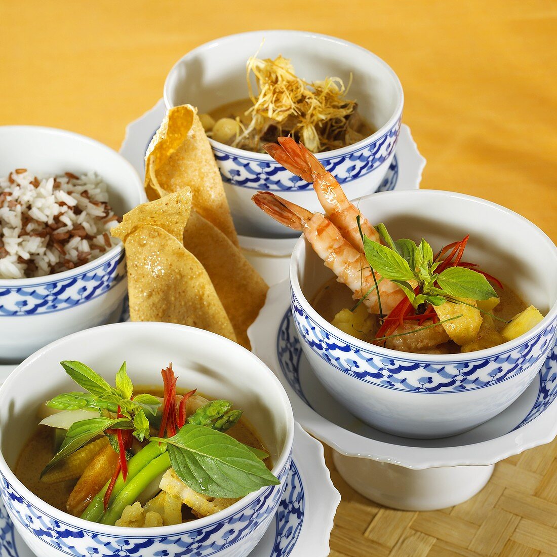 Various curry dishes