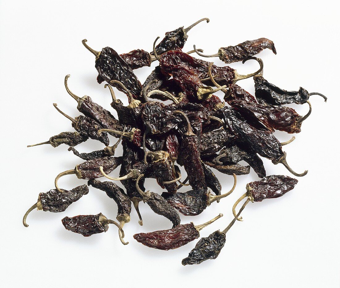 Chili peppers, variety ‘Chile mora roja’, dried