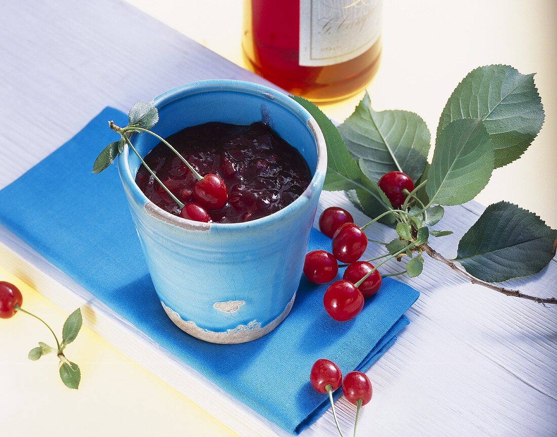 Sour cherry jam with Campari
