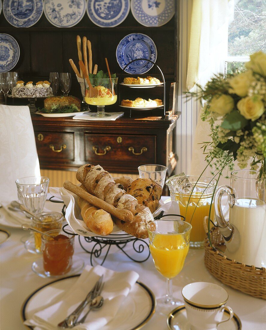 Table Setting and Buffet for Brunch