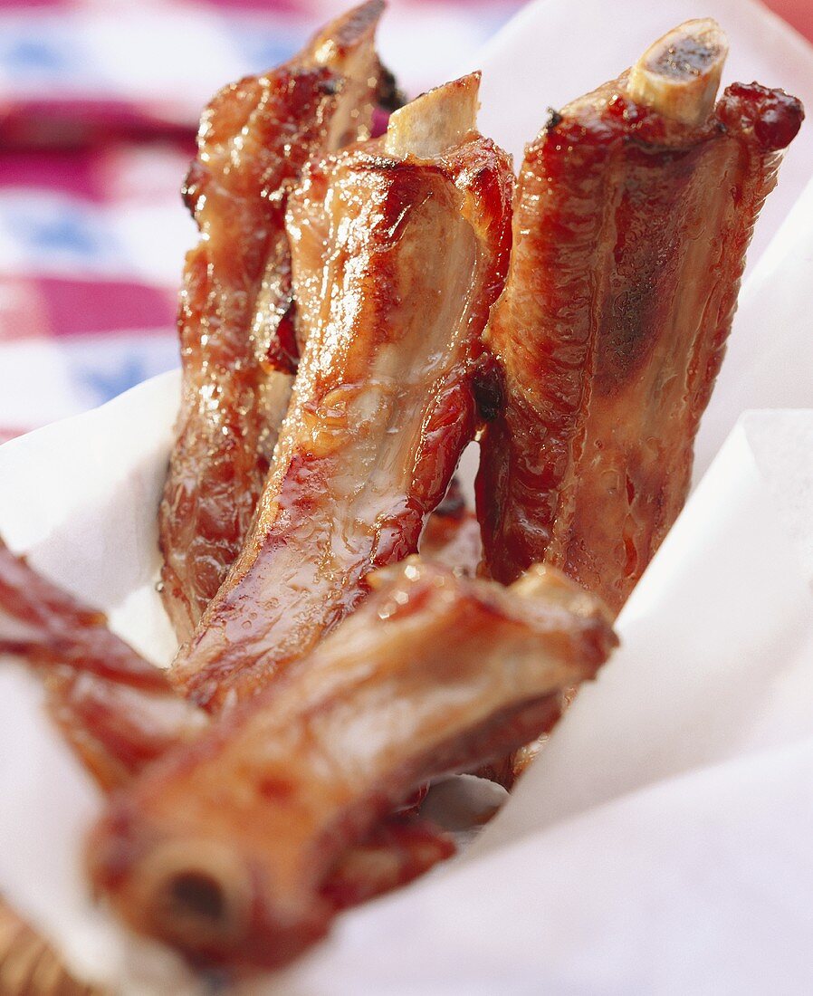 A few crispy fried spare ribs