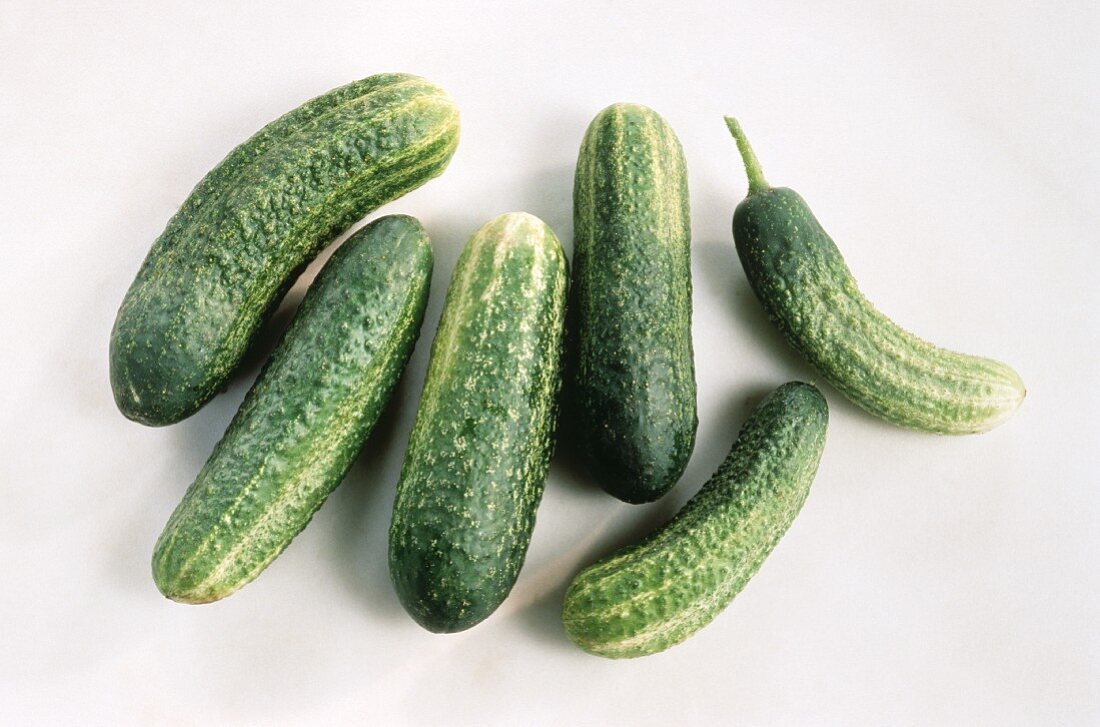 Several Whole Cucumbers