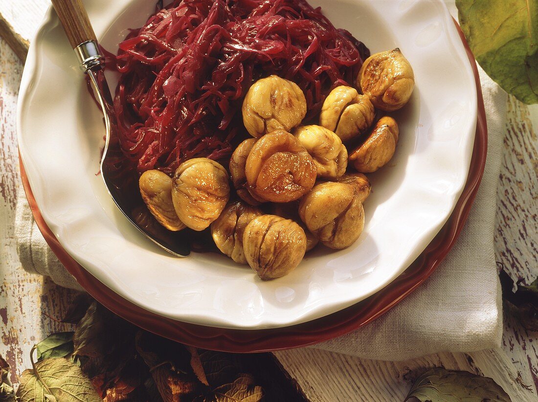 Rotkohl mit Maronen